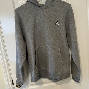 Nike Air Jordan Jumpman Gray Hoody Sweatshirt Medium EUC